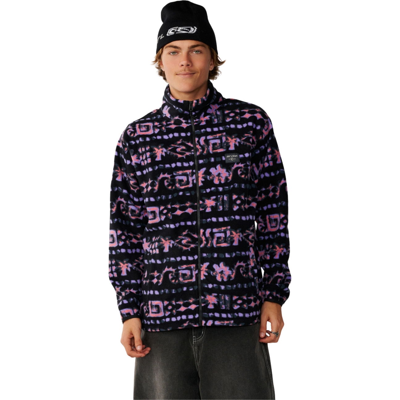 2026 Rip Curl Mens Sessions Polar Fleece 0DOMFL - Black